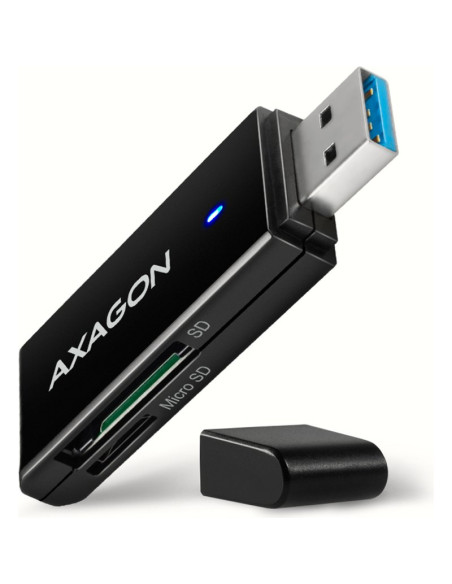 Accesorio AXAGON CRE-S2N - Lector de tarjetas interno axagon cre-s2n usb-a 3.2 gen 1, sd, microsd - negro