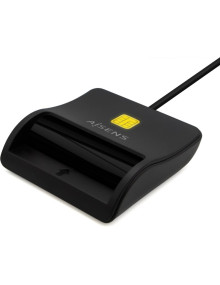 Accesorio AISENS ASCR-SN03C-BK - Aisens lector de tarjeta inteligente dni usb-c - negro
