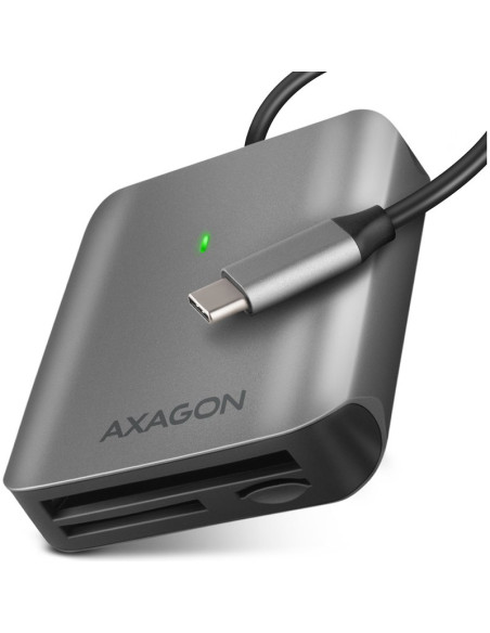 Accesorio AXAGON CRE-S3C - Axagon cre-s3c lector de tarjeta usb 3.2 gen 1 (3.1 gen 1) type-c gris