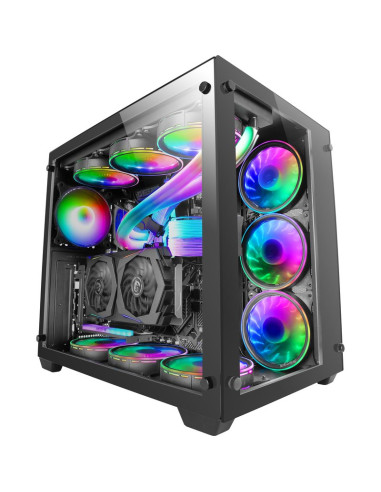 Caja MARS GAMING MARSG-8435693102687 - Caja gaming torre mars gaming mcv3 negra