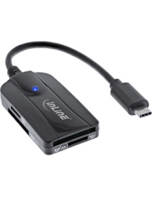Accesorio INLINE 66772C - Lector de tarjetas inline usb 3.1 usb-c, para sd/sdhc/sdxc, microsd, compatible con uhs-ii