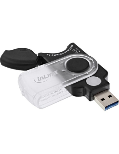 Accesorio INLINE 66772I - Lector de tarjetas inline mobile usb 3.0, para sd/sdhc/sdxc, microsd