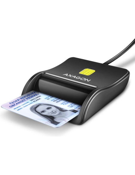 Accesorio AXAGON CRE-SM3N - Lector tarjeta dni axagon cre-sm3n usb 2