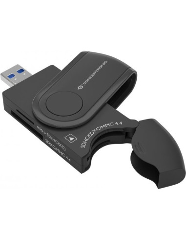Accesorio CONCEPTRONIC BIAN04B - Conceptronic streamvault bian04b lector de tarjeta usb 3.2 gen 1 (3.1 gen 1) type-a negro