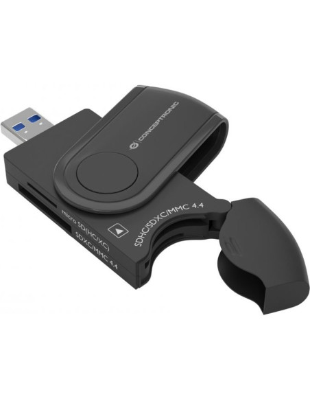 Accesorio CONCEPTRONIC BIAN04B - Conceptronic streamvault bian04b lector de tarjeta usb 3.2 gen 1 (3.1 gen 1) type-a negro