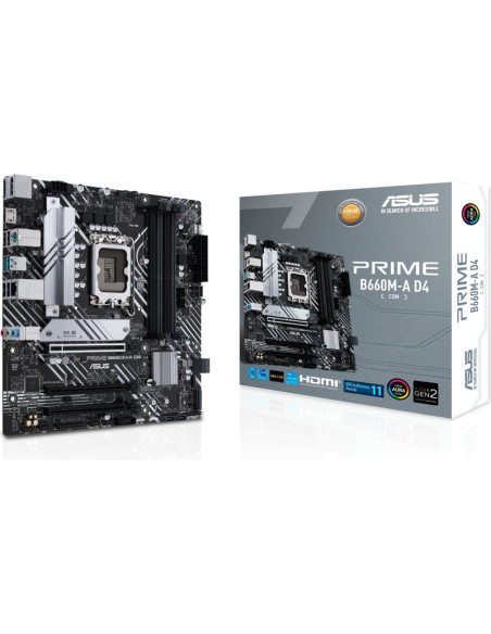 Placa base ASUS 90MB19K0-M1EAYC - Placa base asus prime b660m-a d4-csm socket 1700 micro atx