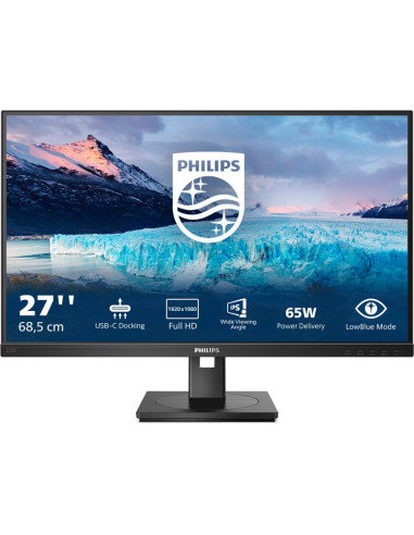 Monitor PHILIPS 273S1 - Monitor philips s line 273s1/00 27" 1920 x 1080 pixeles full hd lcd negro