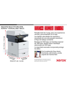 B625V_DN Xerox B625 A4 61PPM DUPLEX