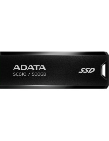 Disco ADATA SC610-500G-CBK/RD - Adata sc610 500 gb, externo ssd negro, usb-a 3.2 gen 2 sc610-500g-cbk/rd