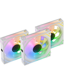 Refrigeracion MARS GAMING MFLINKFINITYKITW - Pack 3 ventiladores mars gaming mf-linkfinitykit 12cm argb blancos