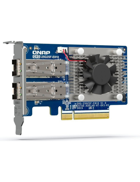 Red QNAP QXG-25G2SF-E810 - Qnap qxg-25g2sf-e810 adaptador y tarjeta de red interno fibra 25000 mbit/s