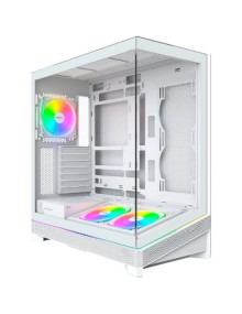 Caja MONTECH KING95PROW - Caja montech king pro 95, blanca, vidrio templado x 2 king95prow