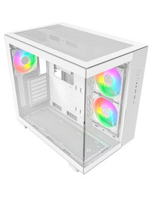 Caja MONTECH KING95W - Caja montech king 95, blanca, vidrio templado x 2 king95w