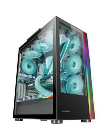 Caja MARS GAMING MCULT - Caja torre e-atx xxl mc-ult negro mars gaming bahias: 2x3'5, 5x2'5/ 1xusb3.0/2xusb2.0/ audio crista