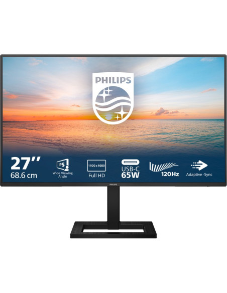 Monitor philips 27e1n1300ae/00 27" fhd ips 100hz 1ms hdmi dp usb-c