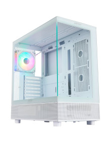 Caja ABYSM AB123015 - Caja pc abysm danube sava h400 white atx, itx, micro atx - lateral y frontal cristal templado - 3.5" y