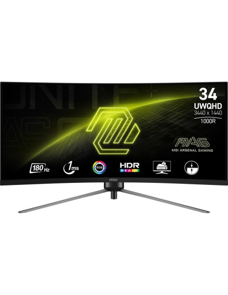 Monitor MSI MAG 345CQR - Monitor curvo gaming msi mag345cqr 34" uwdqhd 180hz