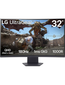 Monitor LG 32GS60QC-B - Monitor gaming curvo lg ultragear 32gs60qc-b 31.5' qhd 1ms 180hz va negro