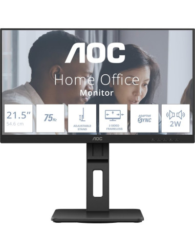 Monitor AOC 22E2UMF - Monitor aoc e2 22e2umf led display (21.5") 1920 x 1080 pixeles full hd negro