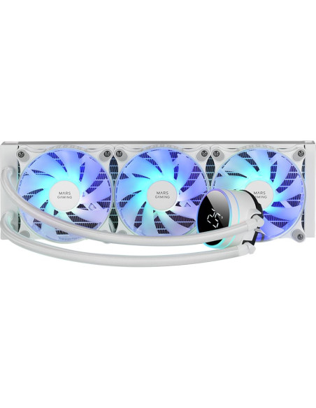 Refrigeracion MARS GAMING MLLCD360W - Refrigeracion liquida frgb ml-lcd 360 blanco mars gaming 360mm/ iluminacion argb tdp