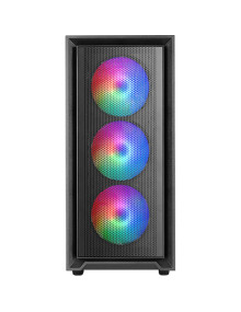 Caja MARS GAMING MCAIR - Caja semitorre atx mc-air negro mars gaming bahias int:2x3'5, 2x2'5/ 1xusb3.0/ 2xusb2.0/ audio cab