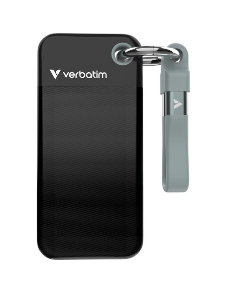 Disco VERBATIM VERBA-32190 - Verbatim pocket ssd 1 tb usb tipo c 3.2 gen 2 (3.1 gen 2) negro, gris