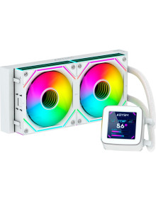 Refrigeracion ABYSM AB324012 - Refrigeracion liquida cpu abysm gaming oceanic 240 white argb velocidad de parametros