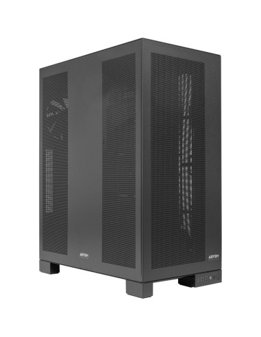 Caja ABYSM AB125801 - Caja pc e-atx torre abysm ai pro 100 workstation negra 9xslots 6xssd 2xhdd 2xusb 3.0 1xusb-c color negro