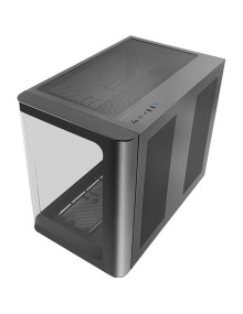 Caja MARS GAMING MCFUSION - Caja semitorre atx mc-fusion argb negro mars gaming bahias int.:2x3'5,3x2'5/1xusb3.0/2xusb2.0/ audio