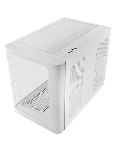 Caja MARS GAMING MCFUSIONMW - Caja minitorre microatx mc-fusionm blanco mars gaming bahias int.:2x3'5, 3x2'5/ 1xusb3.0