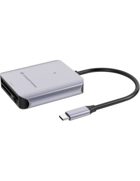 Accesorio CONCEPTRONIC BIAN09G - Conceptronic bian09g lector de tarjeta usb 3.2 gen 2 type-c gris