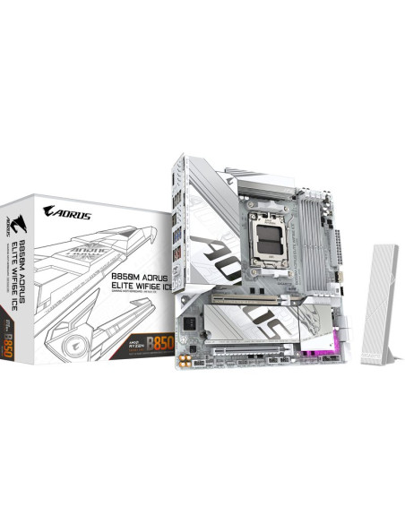 Placa base GIGABYTE B850M A ELT WF6E ICE - Placa base gigabyte b850m aorus elite wifi6e ice, mainboard b850m a elt wf6e ice