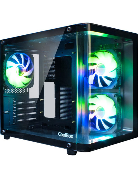Caja COOLBOX COO-CHA-GM100-0 - Coolbox caja pc gaming gm100 vision argb microatx