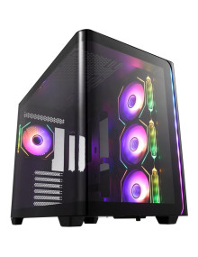 Caja FORTRON POC0000254 - Caja pc fsp geh midi m580-ba atx m-atx m-itx o.n. negro retail