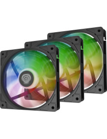 Refrigeracion GENESIS NGF-2265 - Ventilador genesis oxal 120 argb negro pack 3 uds