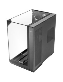 Caja MARS GAMING MC3GF - Caja atx semitorre gaming mars gaming mc3gf triple cristal templado argb gpu 383mm 1x3.5 3x2.5 negro