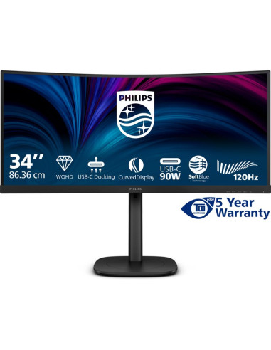 Monitor PHILIPS 34B2U3600C/00 - Monitor 34" philips b-line 34b2u3600c va wqhd