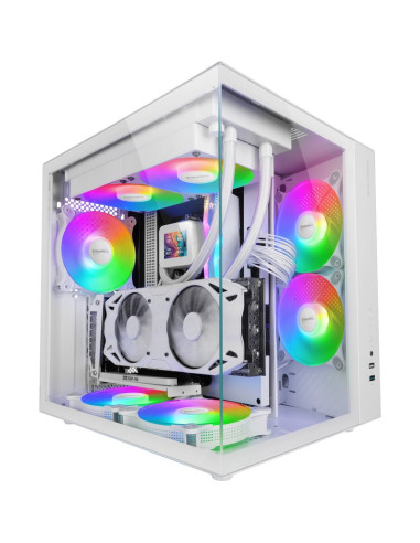 Caja MARS GAMING MCVONEW - Caja semitorre atx mcv-one frgb blanco mars gaming