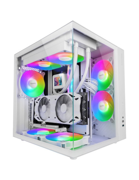 Caja MARS GAMING MCVONEW - Caja semitorre atx mcv-one frgb blanco mars gaming