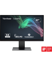 Monitor viewsonic vp2788-5k 27" 5120 x 2880 pixeles 5k ultra hd led negro vp2788-5k