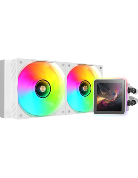 Refrigeracion MARS GAMING MLVISIONPRO240W - Refrigerador liquido cpu mars gaming ml-visionpro240w todo en uno 12 cm blanco pieza