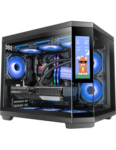 Caja MARS GAMING MC3TCORELCDM - Caja microatx mc3t corelcdm negro mars gaming m-atx / usb-c x1 / usb 3.0 x1 / usb 2.0 x1 /2x hdd