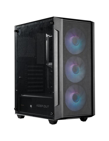 Caja KEEP OUT XC-200 MESH - Keep Out Caja M-Atx KO XC-200 RGB Usb3 Black Glass