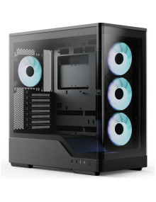 Caja AEROCOOL ACCM-PN08143.11 - Caja pc aerocool p500a-bk-v1, vidrio templado x 2 accm-pn08143.11 negra
