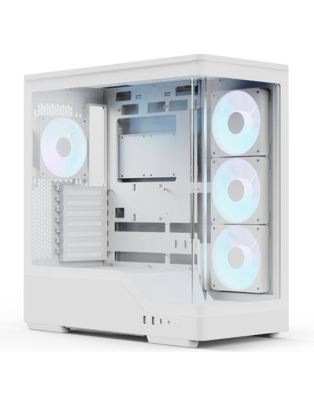 Caja AEROCOOL ACCM-PN08143.21 - Caja pc aerocool p500a-wt-v1 blanca, vidrio templado x 2 accm-pn08143.21