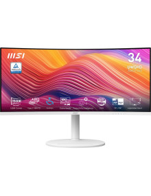 Monitor MSI 9S6-3PC59H-040 - Monitor msi 34" modern md342cqpwde led blanco, wqhd, va, curvo, adaptive-sync, hdmi, displayport