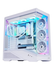 Caja ABYSM AB123533W - Caja pc atx semitorre abysm arian frame a400 white 1x3.5" 1x2.5" usb-c gpu max 420mm