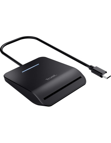 Accesorio TRUST TRUST-26061 - Trust primo lector de tarjeta inteligente interior usb usb tipo c negro