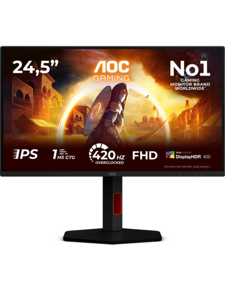 Monitor AOC 25G4KUR - Monitor 25g4kur 24" cala ips 420hz hdmix2 dp pivot