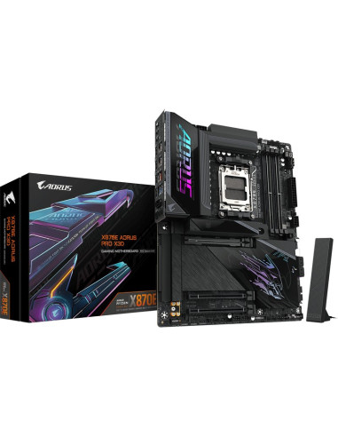 Placa base gigabyte x870e a pro x am5 4xddr5 4xsata 4xm.2